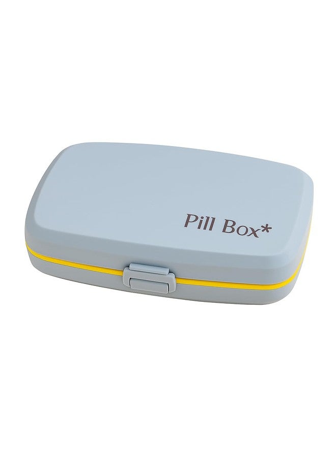 Shrux Weekly Pill Organizer Box with 6 Compartments | Portable Travel Pill Case for Medicines, Vitamins & Supplements | BPA-Free Durable Pill Holder with Secure Snap Lock - Rectangular - Image 1